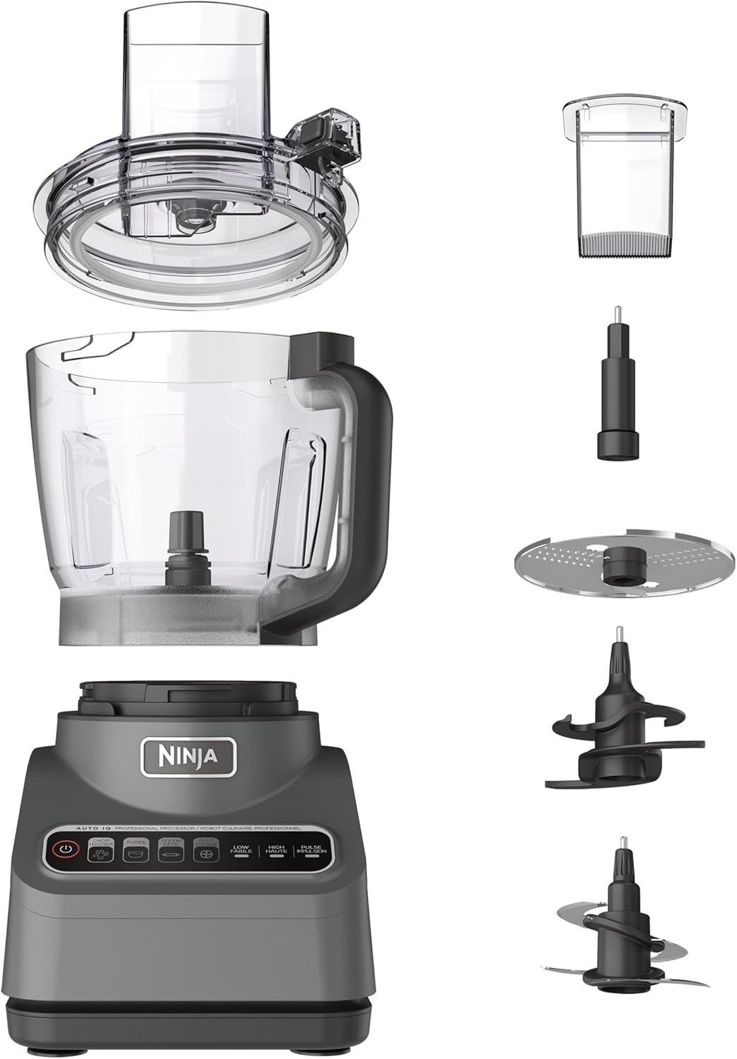 2026 Ninja BN601 Professional Plus Food Processor  1000 Peak Watts  4 Functions for Chopping  Slicing  Purees & Dough with 9-Cup Processor Bowl  3 Blades  Food Chute & Pusher  Silver