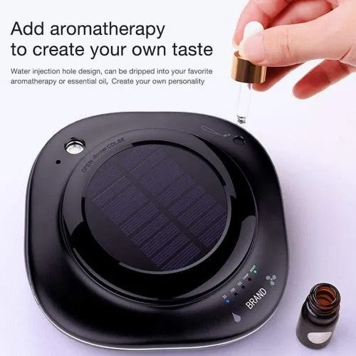 EEEXY Solar Wireless USB Vehicle Air Purifier Car Humidifier Negative Ion Oxygen Bar Car Air Freshener Ionic Airs Purifier, Solar Energy