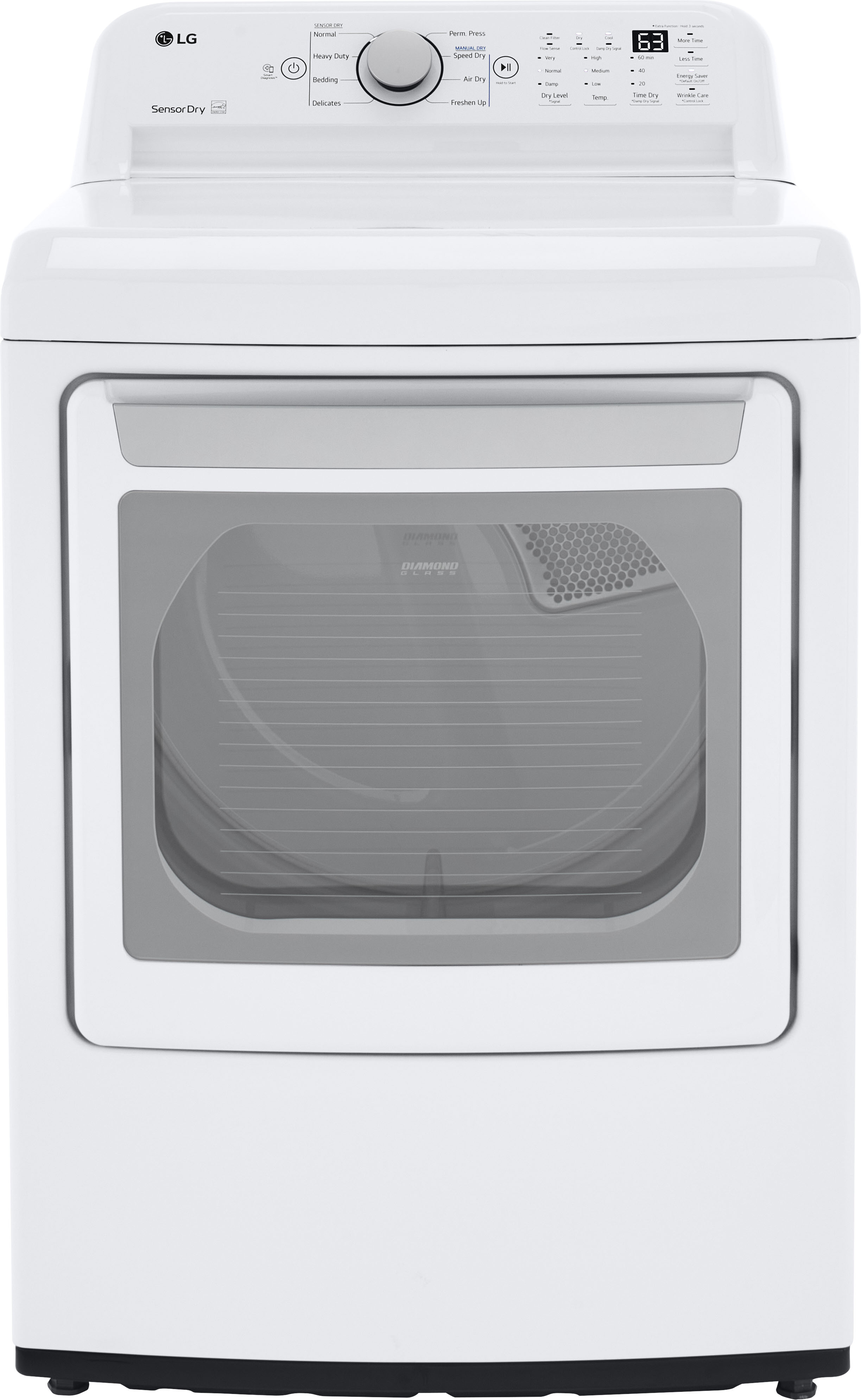 2026 LG – 7.3 Cu. Ft. Gas Dryer with Sensor Dry – White