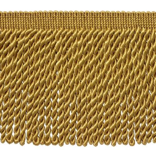 2026 27 Yard Package - 6 inch Long Gold Bullion Fringe Trim, Basic Trim Collection, Style#Bfs6 Color: C4 (81 ft / 25 Meters)