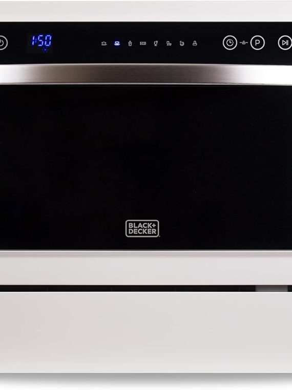 2026 BLACK+DECKER BCD6W 6 Place Setting ENERGY STAR Portable Compact Countertop Dishwasher