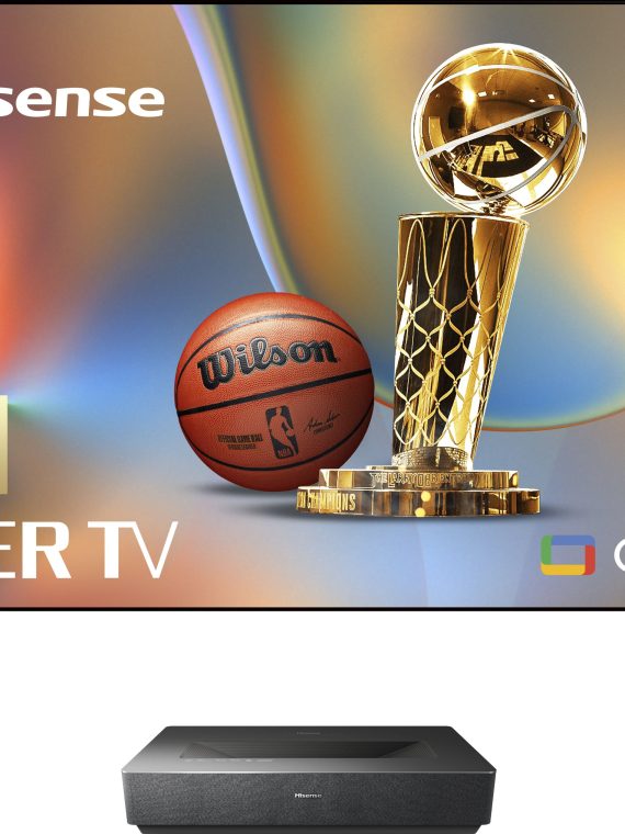 2026 Hisense – L5H Laser TV X-Fusion UST Projector with INCLUDED 120′′ ALR Screen, 4K UHD, 2700 Lumens, Dolby Vision & Atmos, Google TV – Black