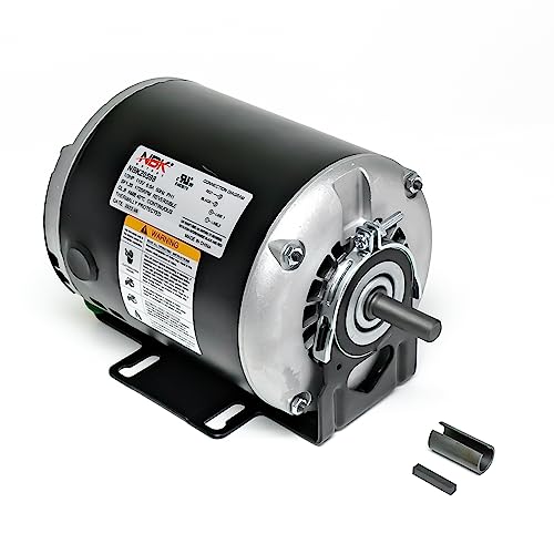 2026 NBK 20598 Belt Drive Motor 1/3 HP 1725 RPM 115 Volts BB Replacement for GF2034