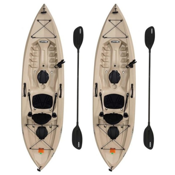 2026 Lifetime 90806 Tamarack Angler 100 Fishing Kayak �C 2 Pack (Paddles Included)