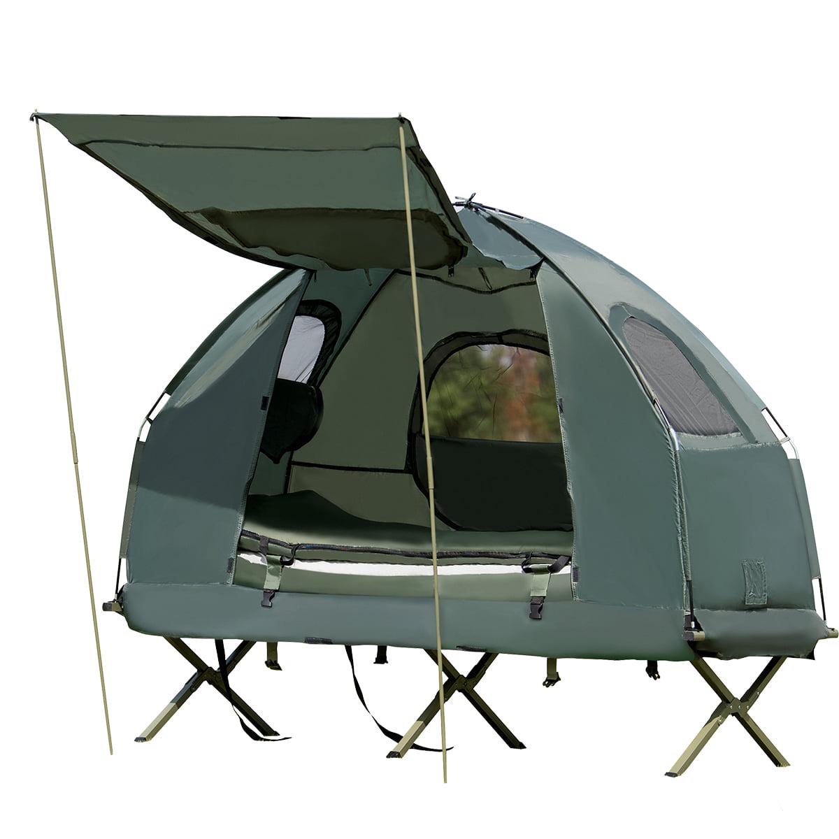 2026 Goplus 1-Person Compact Portable Pop-Up Tent/Camping Cot Air Mattress Sleeping Bag