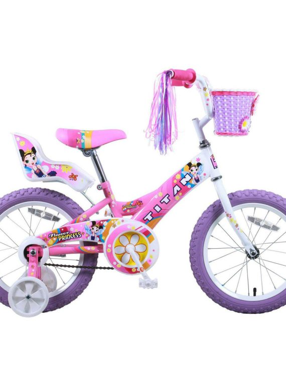 2026 Titan 16 In. Flower Princess Girls BMX Bike