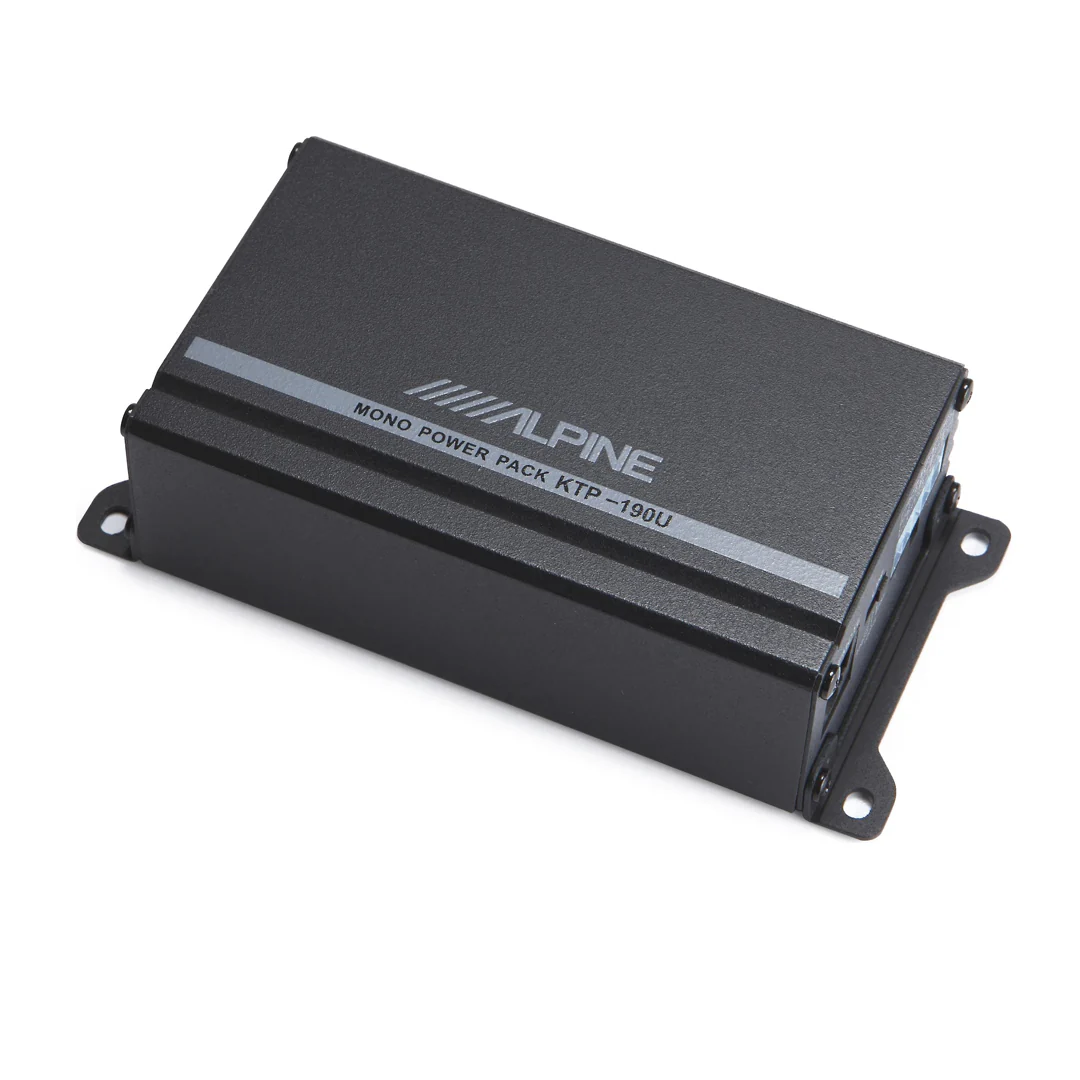 Alpine KTP-190U, Power Pack Compact Mono Subwoofer Amplifier - 60 Watts
