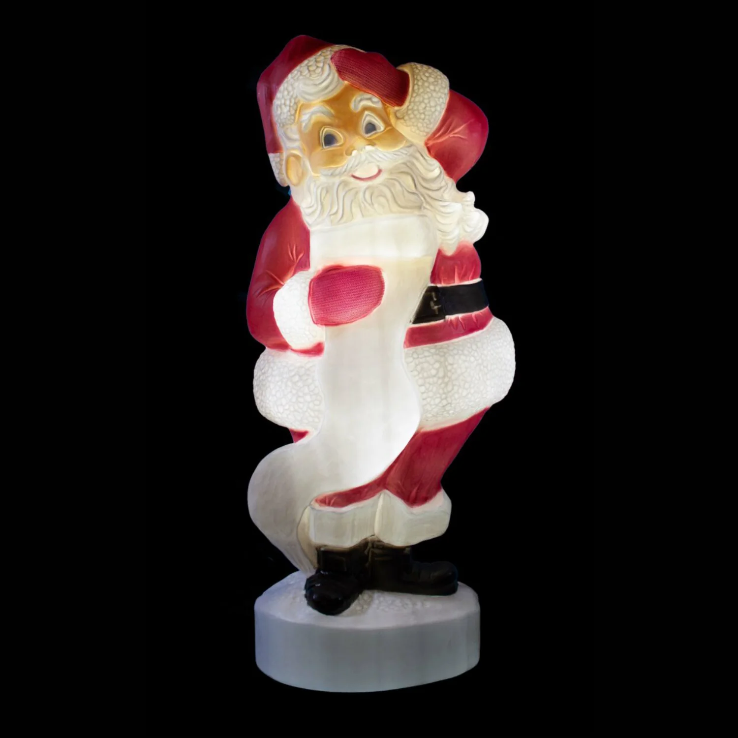 43″ Lit Blow-Mold Santa