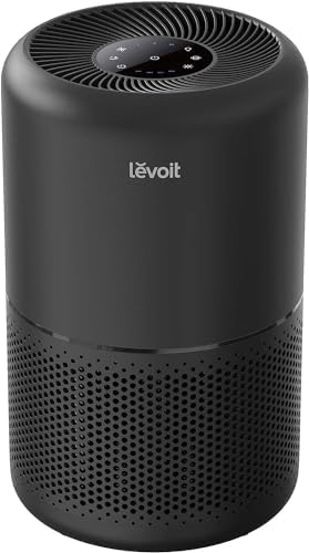 2026 LEVOIT Air Purifier for Home Allergies Pets Hair in Bedroom  Covers Up to 1095 Sq.Foot Powered by 45W High Torque Motor  3-in-1 Filter  Remove Dust Smoke Pollutants Odor  Core300-P  Black
