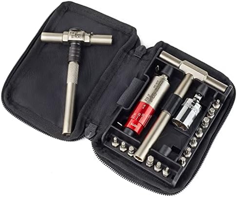 2026 Fix It Sticks 15-65 Inch Lbs All-in-One Torque Driver Kit with T-Way Wrench + Locking Ratcheting T-Way Wrench