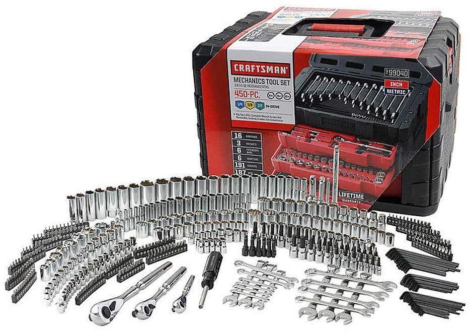 2026 Craftsman 450-Piece Mechanics Tool Set, Ratchet Socket Hand Wrench Toolset