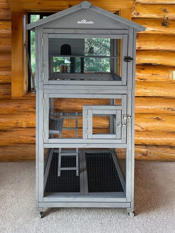 2026 Wooden Outdoor Parakeet Netting Removable