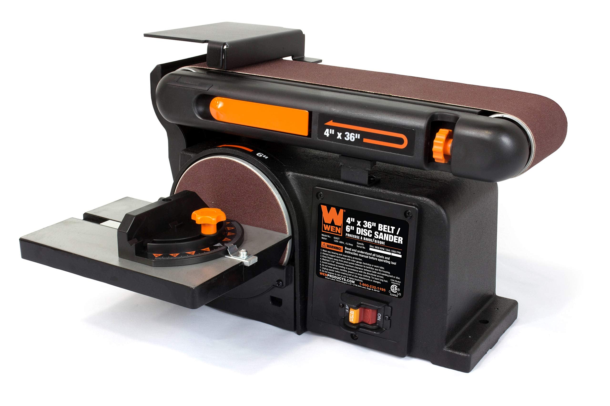 2026 WEN 6502T 4 3 Amp Belt Sander