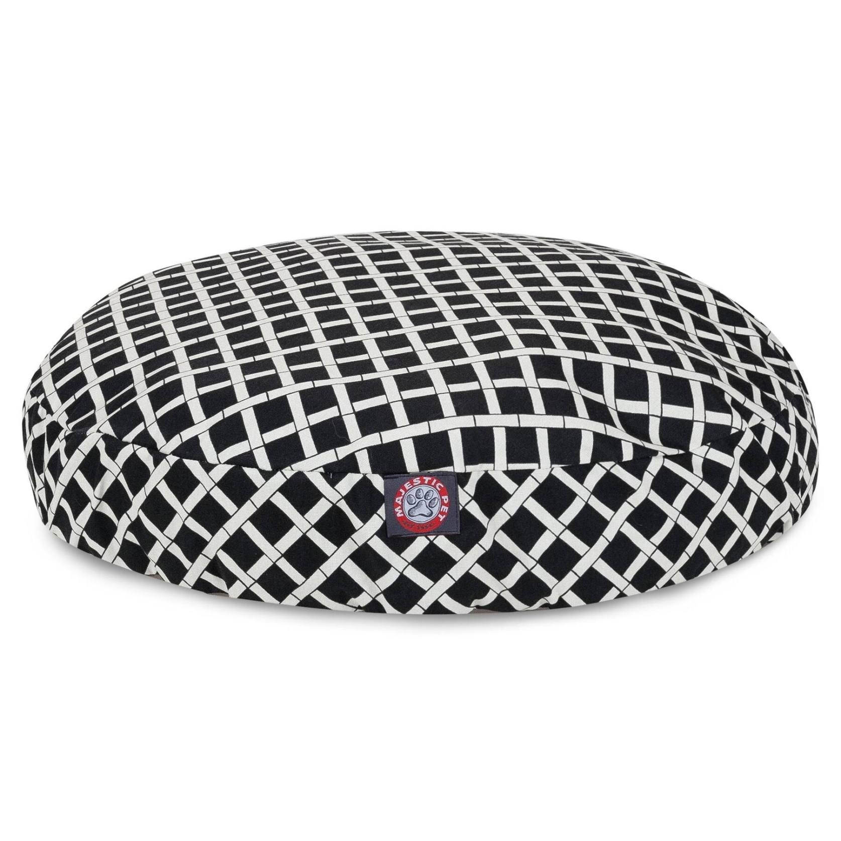 Majestic Pet Bamboo Black Small Round Pet Bed
