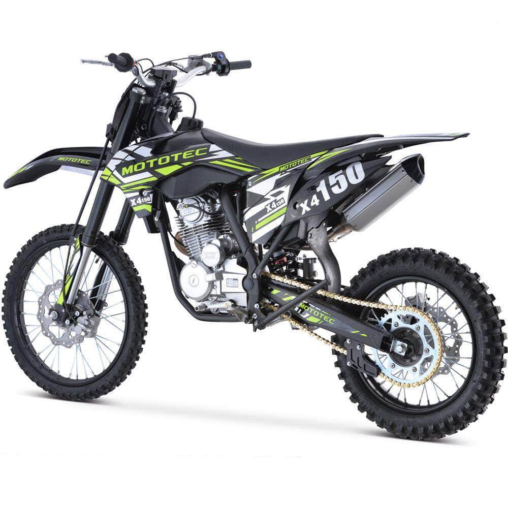 2026 MotoTec X5 250cc 4-Stroke Gas Dirt Bike Black