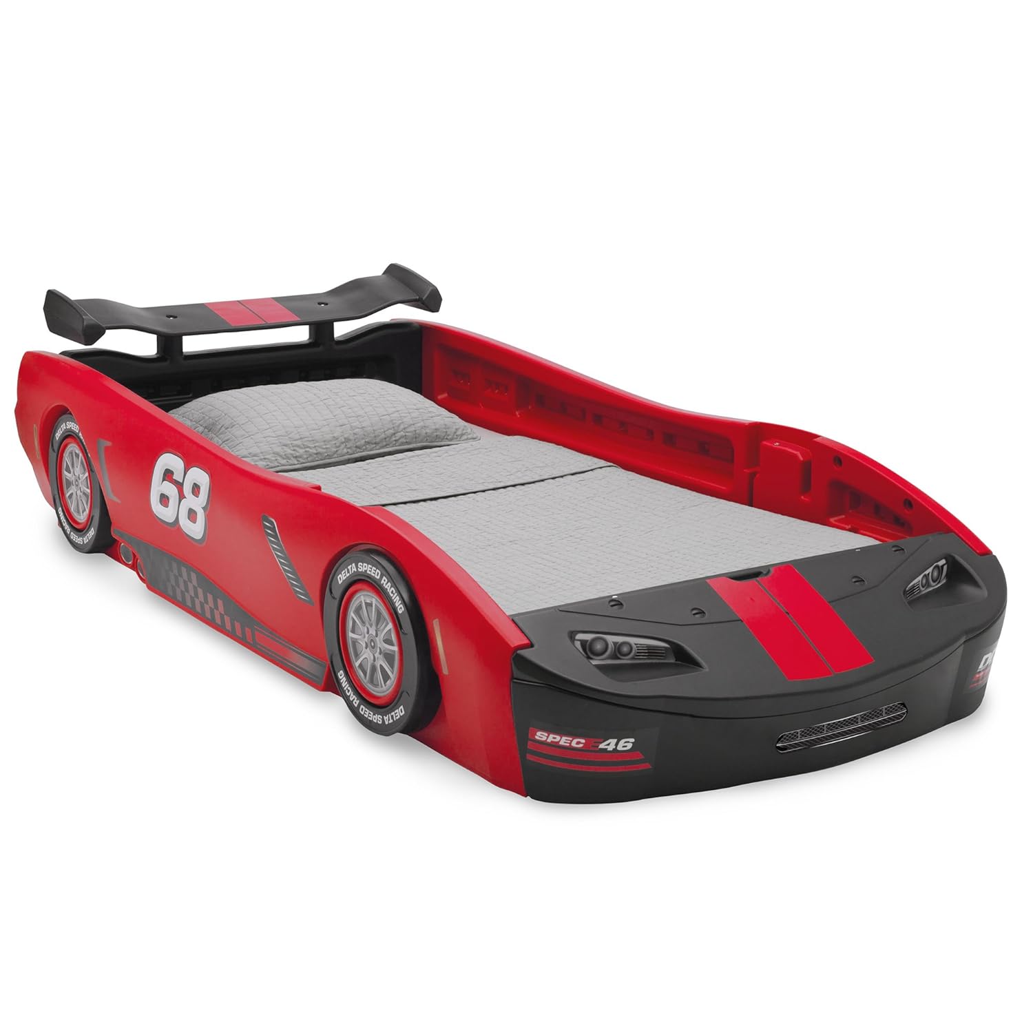2026 Delta Children Turbo Race Car Twin Bed  Red