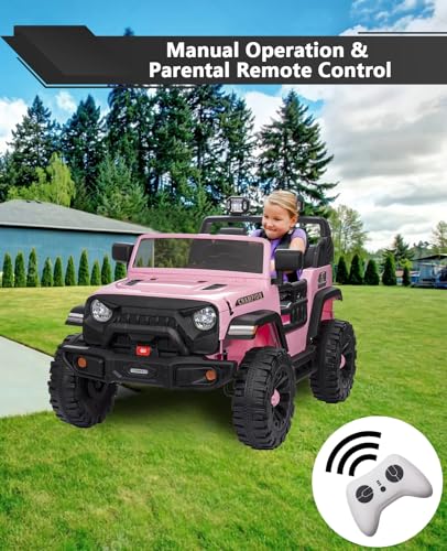 Garvee 24V Ride On Car 2 Seater For Kids Age 3+ , XL Electric Vehicles for Big Kids with 20