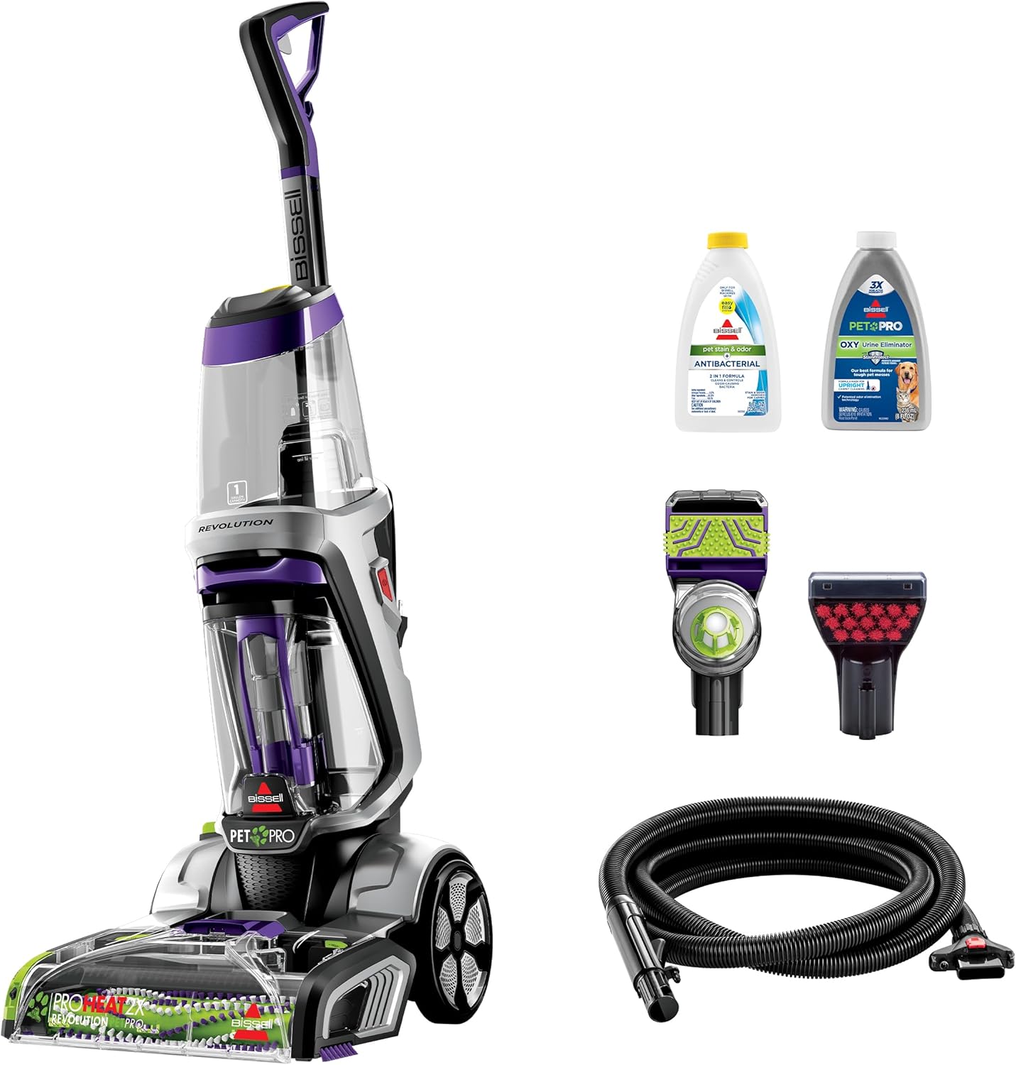 2026 BISSELL ProHeat 2X Revolution Pet Pro Plus  3588F  Upright Deep Cleaner  30-minute Dry Time  Dual Dirt Lifter Powerbrush  Hose & Tool Attachment  Pet Upholstery Tool and Tough Stain Tool Included