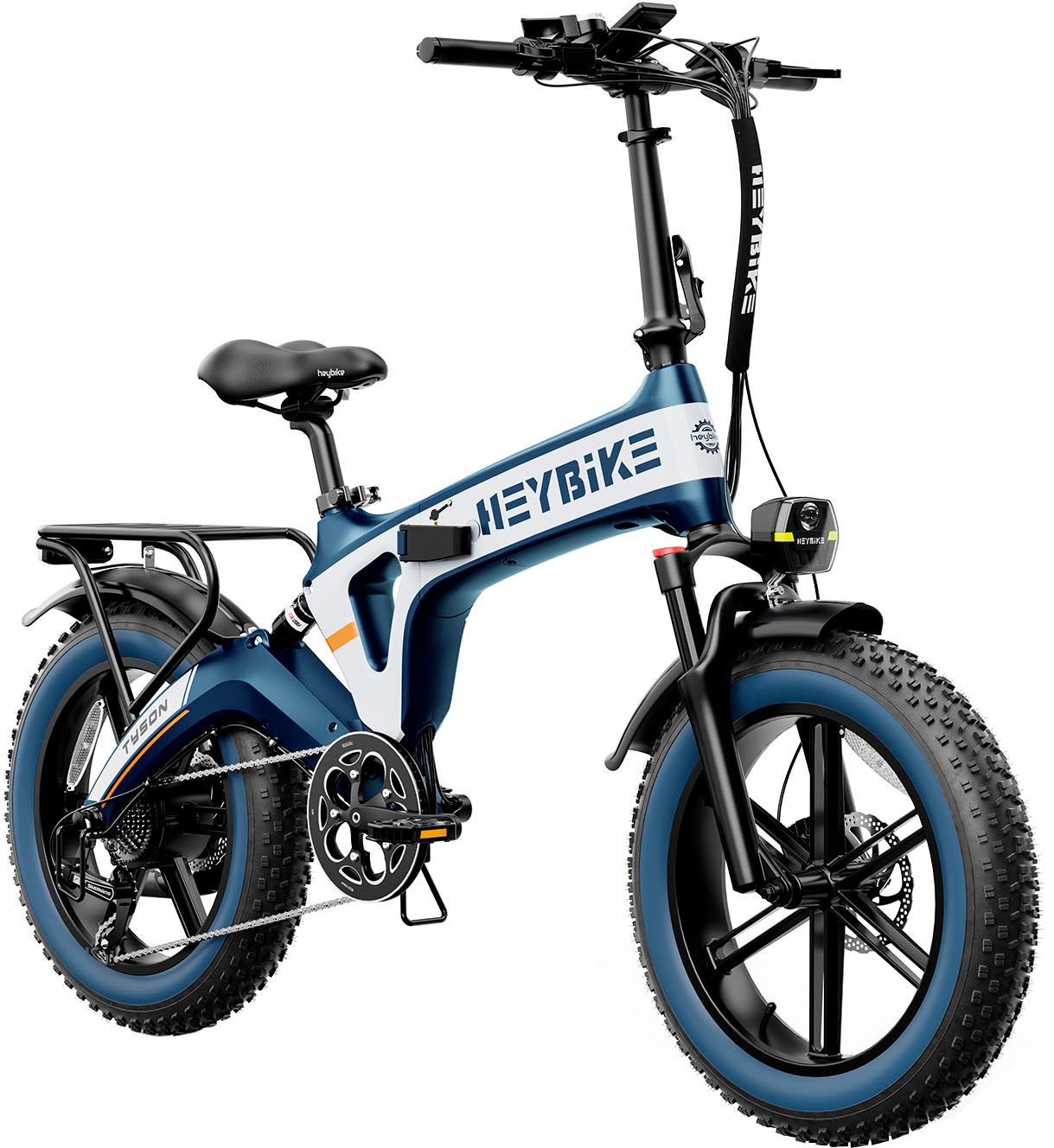 2026 Heybike – Tyson Foldable E-bike w/ 55mi Max Operating Range & 28 mph Max Speed – Blue