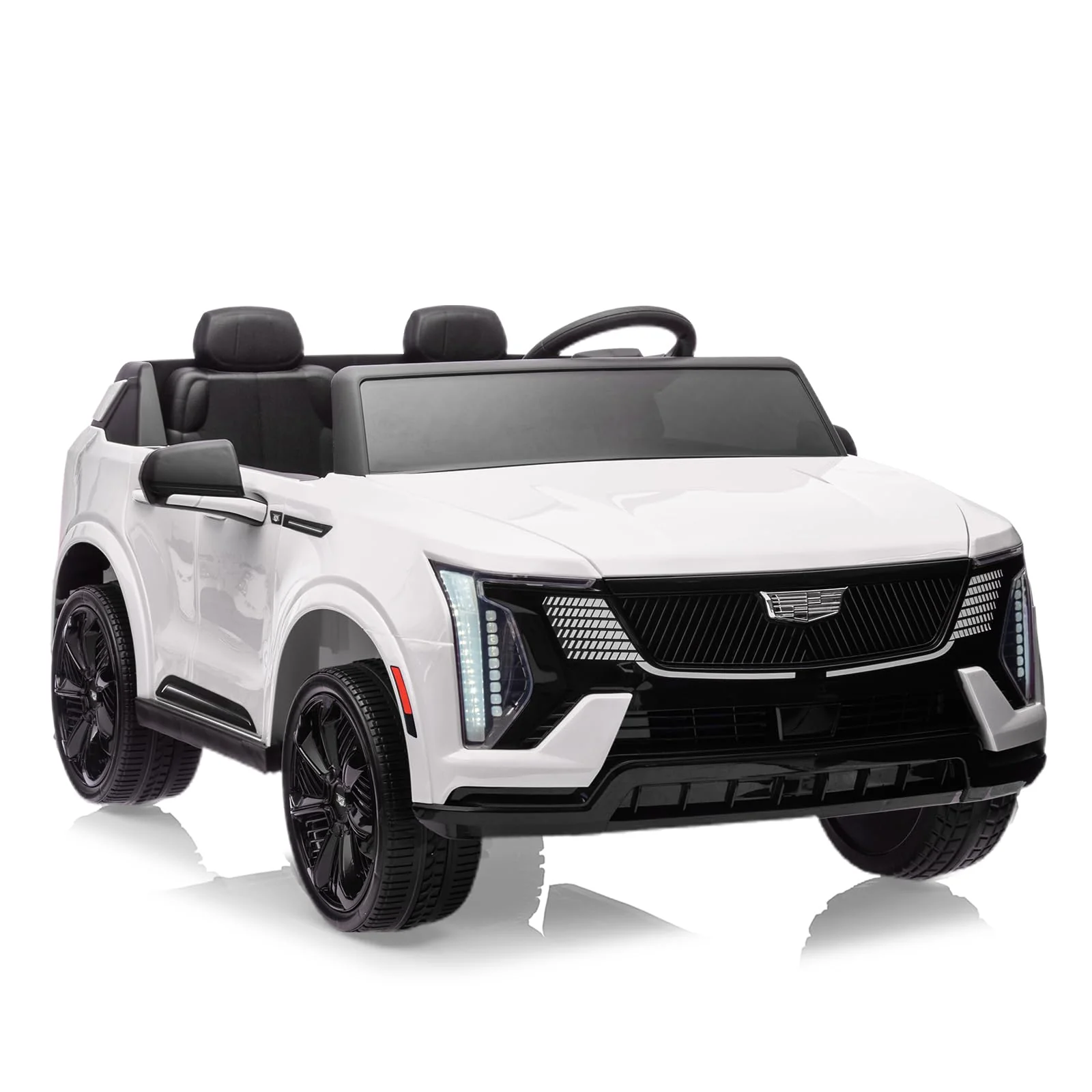 Garvee 24V Ride On Car, Licensed Battery Powered Electric Vehicle w/Remote Control, 2 Seater, 4-Wheel Shock Absorbers, Smooth Start, Music, LED Lights for Boys Girls
