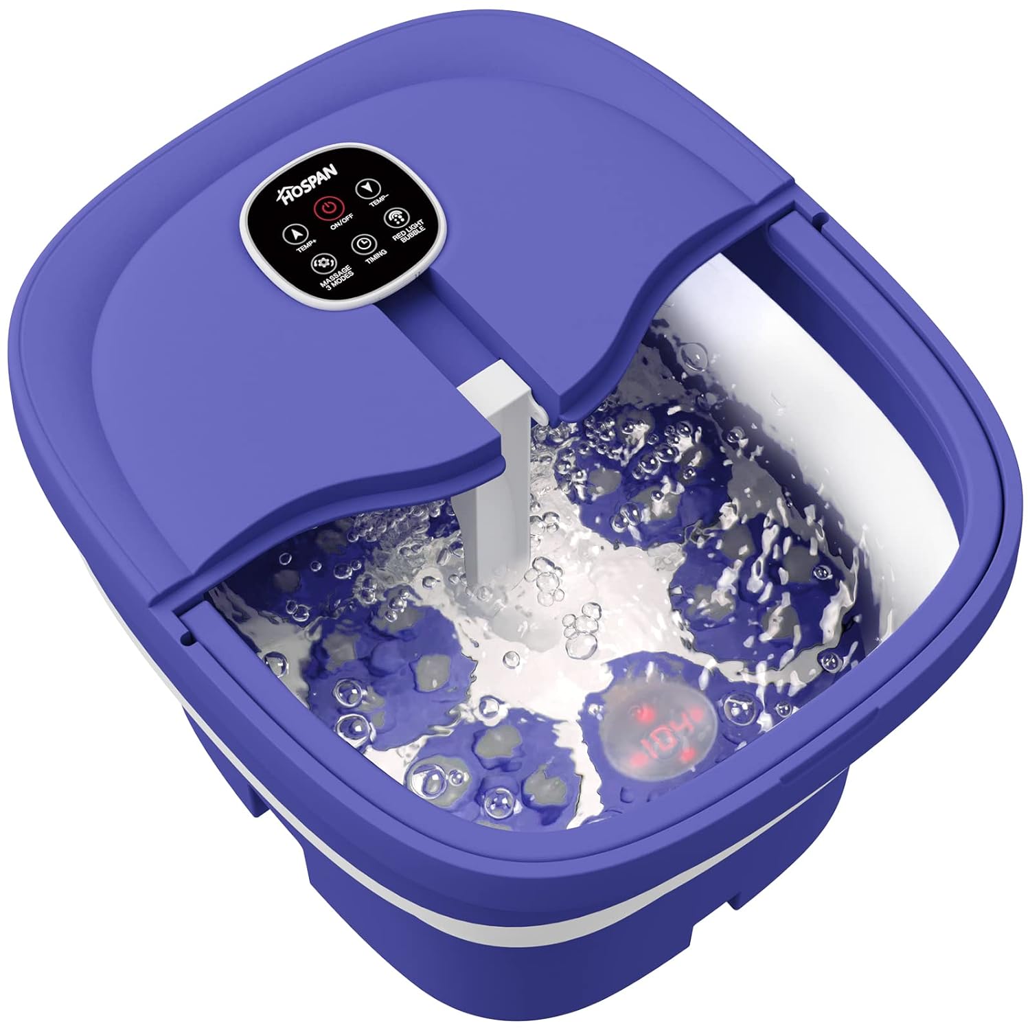 2026 (2022.8 Upgrade Collapsible Foot Spa Electric Rotary Massage  Foot Bath with Heat  Bubble  Remote  and 24 Motorized Shiatsu Massage Balls. Pedicure Foot Spa for Feet Stress Relief – FS02A
