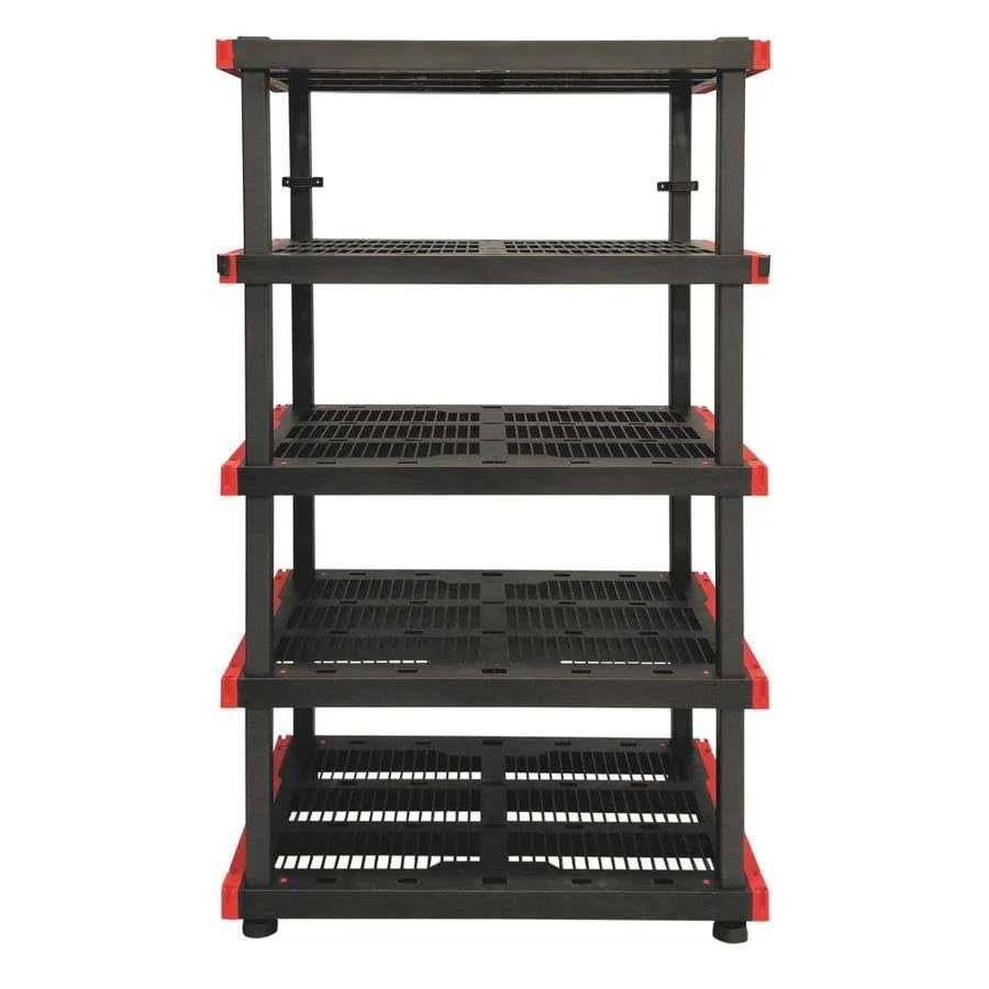 40-in D x 24-in W x 72-in H 5-Tier Plastic Freestanding Shelving Unit 1329405