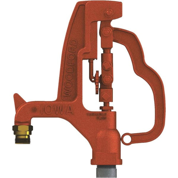 2026 Woodford Y34 1 In. NPT X 3/4 In. MPT X 5 Ft. Galvanized Pipe Freezeless Yard Hydrant