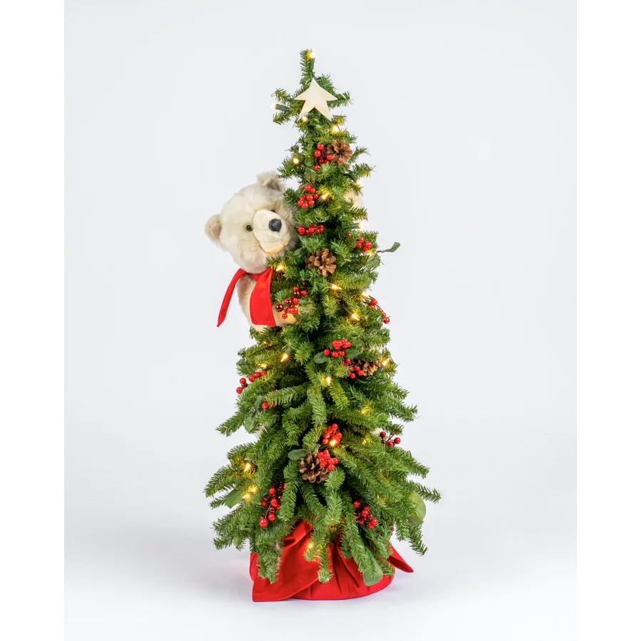 Polar Bear Climbing on Christmas Tree 40