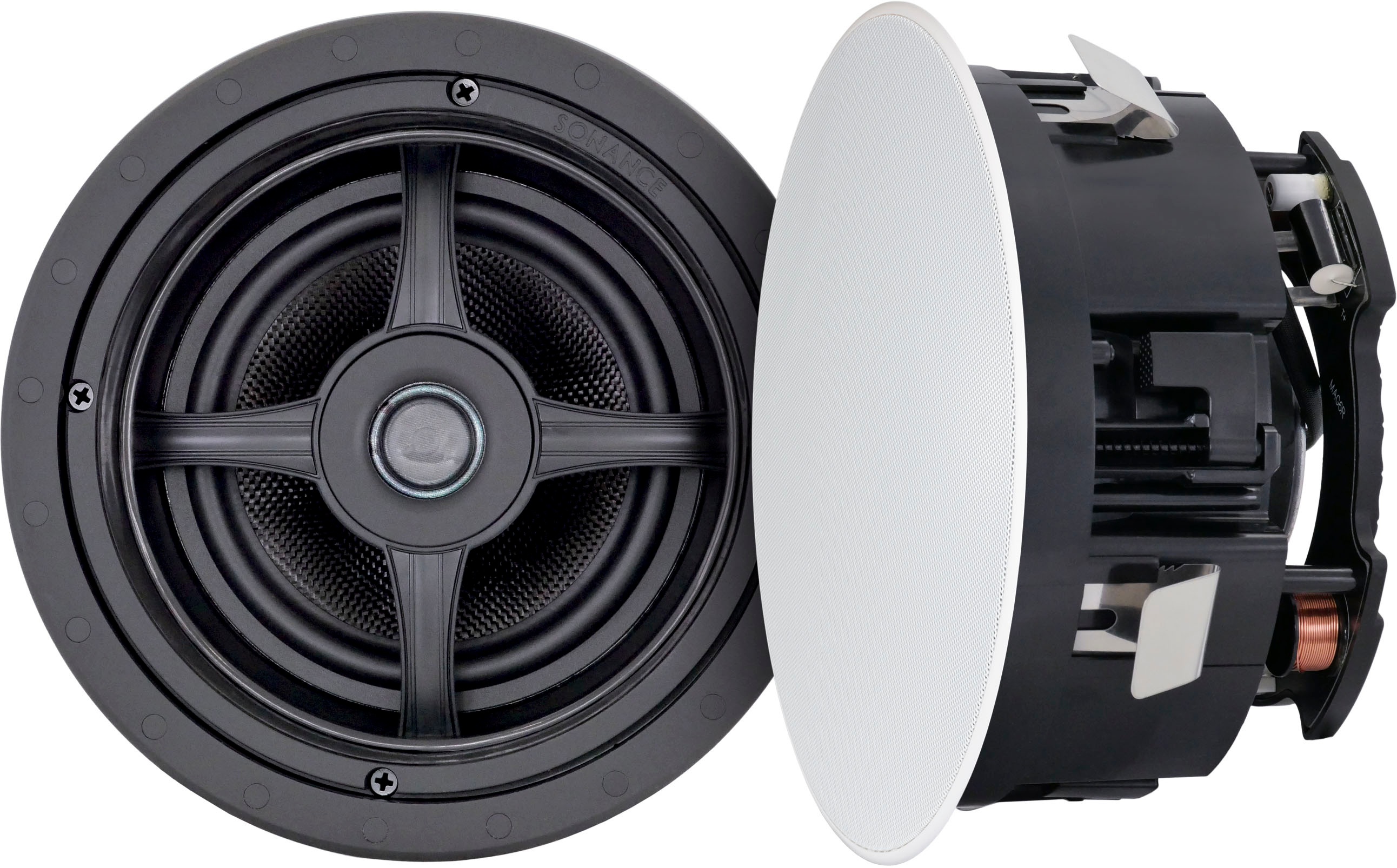2026 Sonance – MAG6R – Mag Series 6-1/2′′ 2-Way In-Ceiling Speakers (Pair) – Paintable White