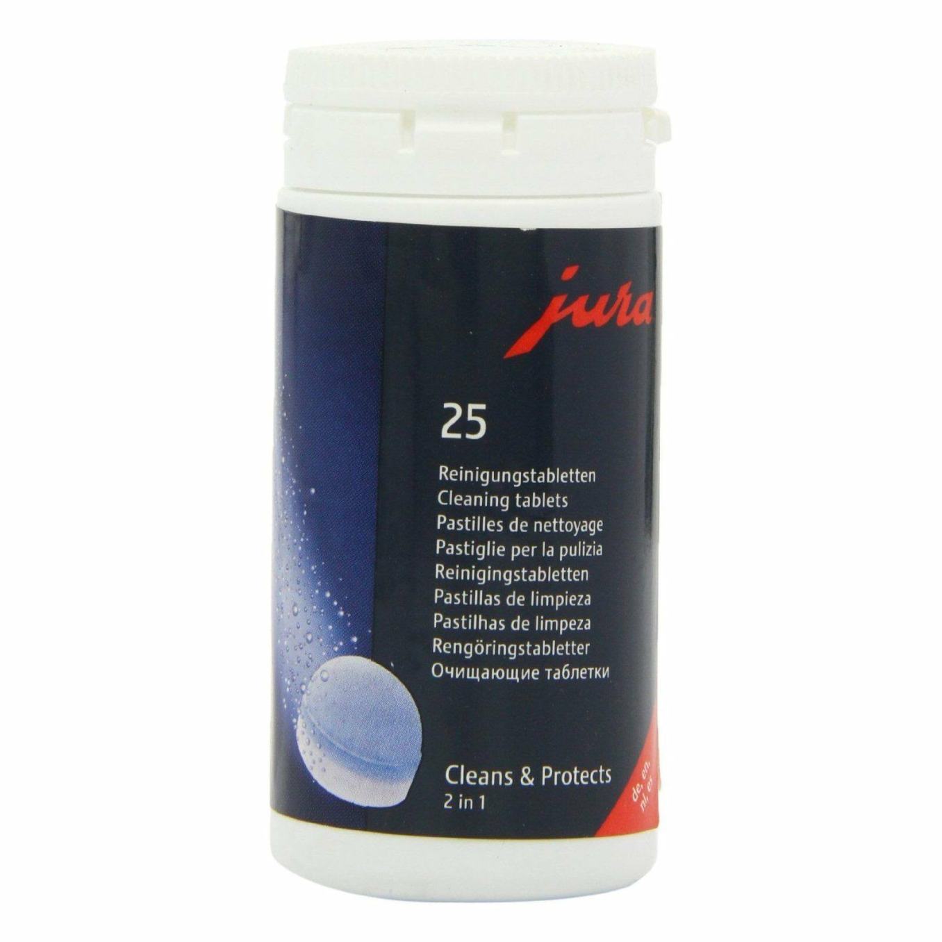Jura 2-Phase Cleaning Tablets for Fully Automatic Coffee Machines 25 Count