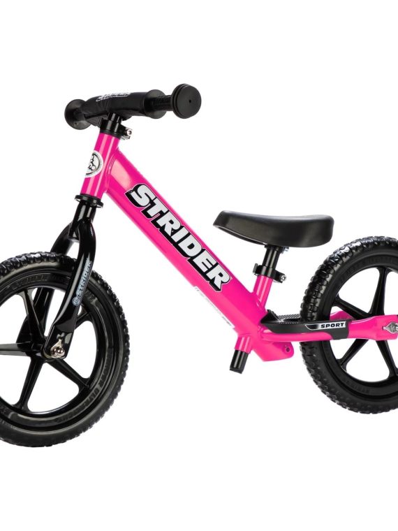 2026 Strider – 12 Sport Balance Bike, Ages 18 Months to 5 Years – Pink