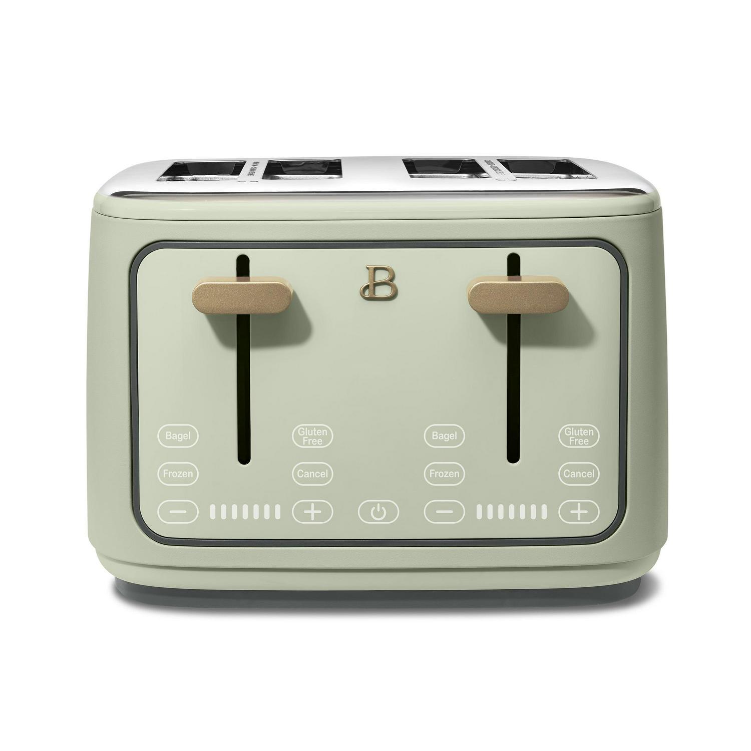 2026 Beautiful 4 Slice Toaster, Sage Green by Drew Barrymore