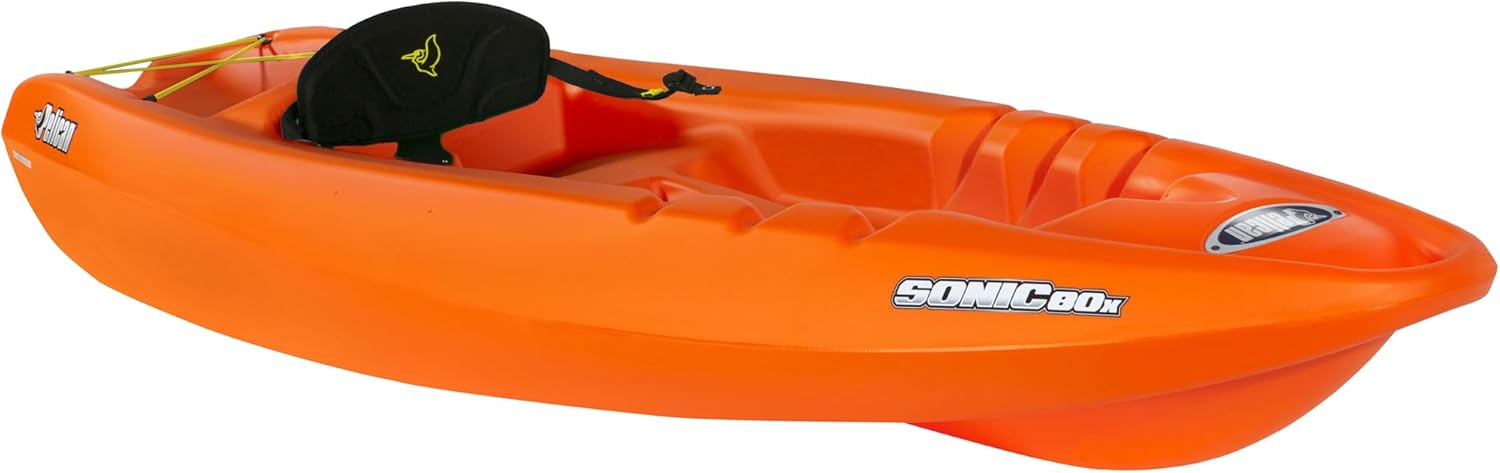 2026 Pelican – Sonic 80X Youth Kayak – Sit-on-Top – Recreational Kayak – 8ft
