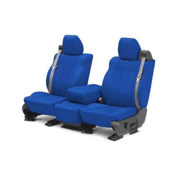 2026 CalTrend NS320-04PA Neoprene 1st Row Blue Custom Seat Covers