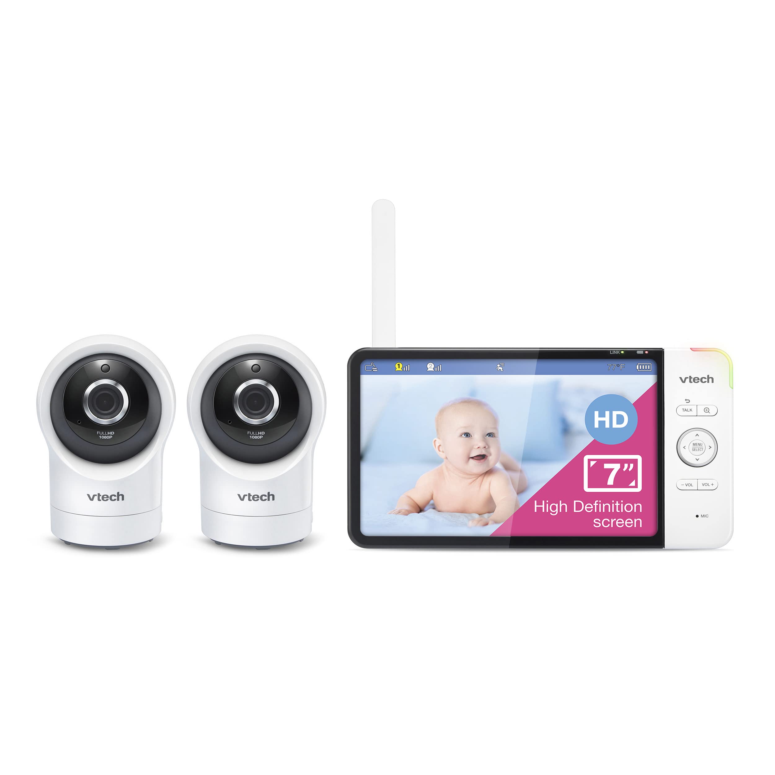2026 VTech RM7764 2HD BabyMonitor NightVision Temperature