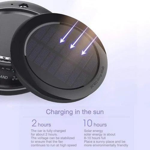 EEEXY Solar Wireless USB Vehicle Air Purifier Car Humidifier Negative Ion Oxygen Bar Car Air Freshener Ionic Airs Purifier, Solar Energy