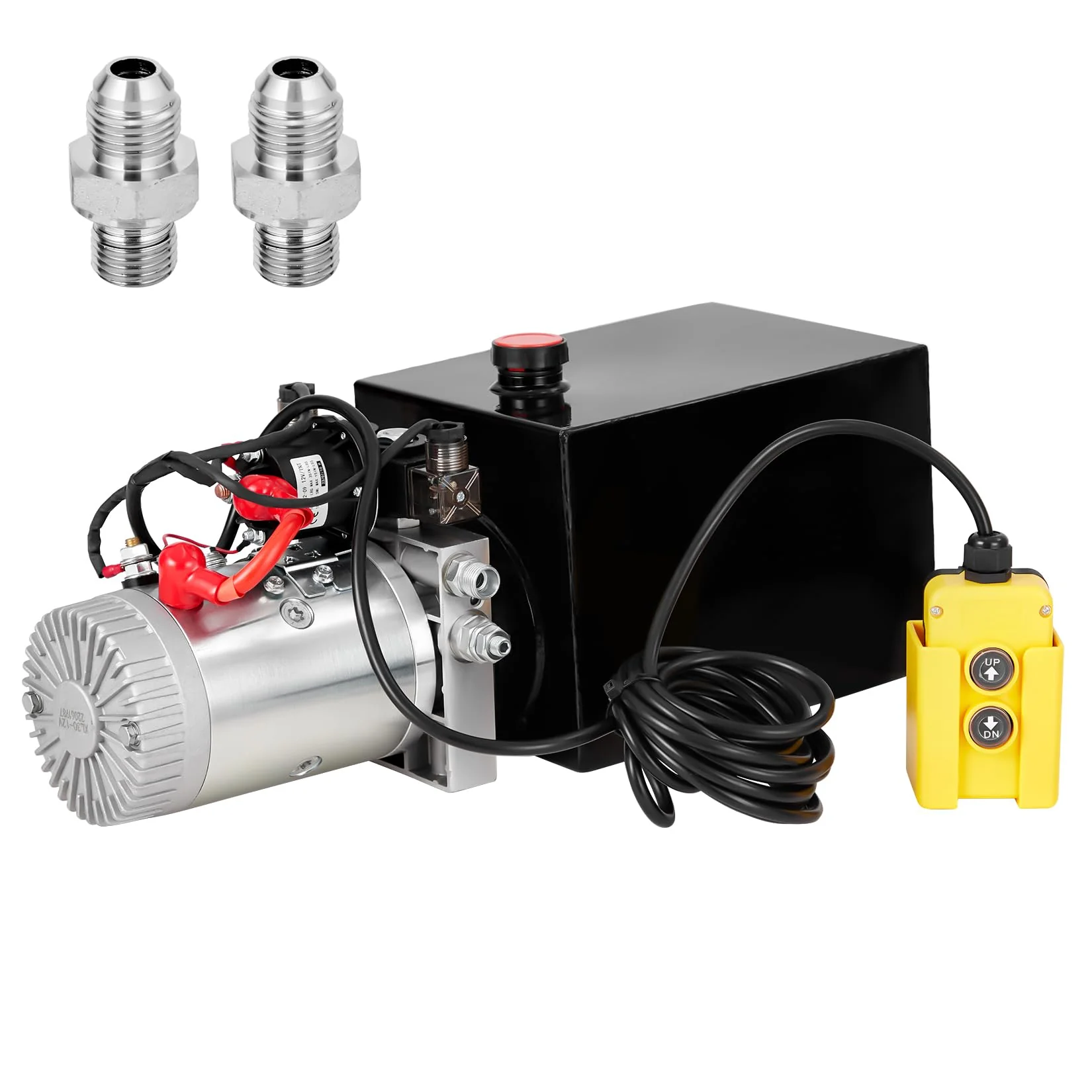 Garvee Hydraulic Power Unit 12V 13 Quart Car Lift Hydraulic Pump Power Unit, Hydraulic Pumps with 12L Steel Tank, Car Lift Hydraulic Power Unit for Auto Repair
