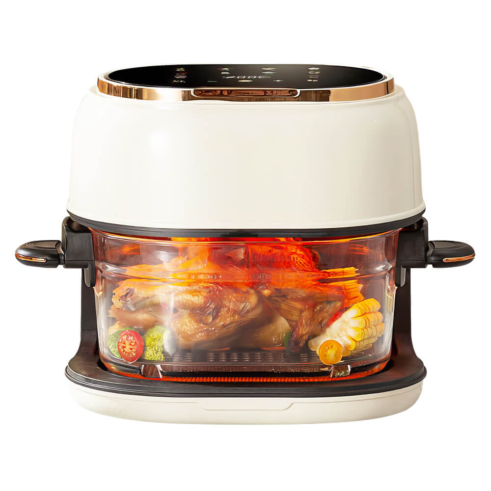 4L 1350W Touch Screen Air Fryer with Adjustable Temperature and Timer