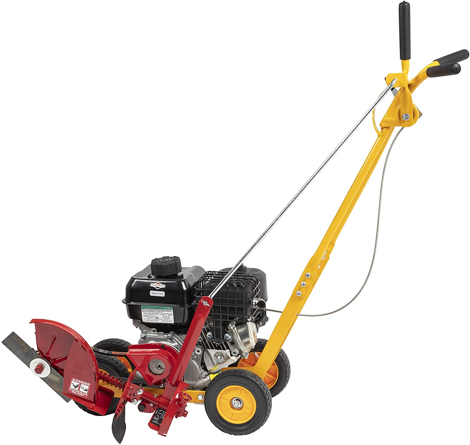 2026 101-5.5GT-7Gas Powered Lawn Edger, 5.50 Gross Torque/3.5 HP B&S Engine 7 Wheels