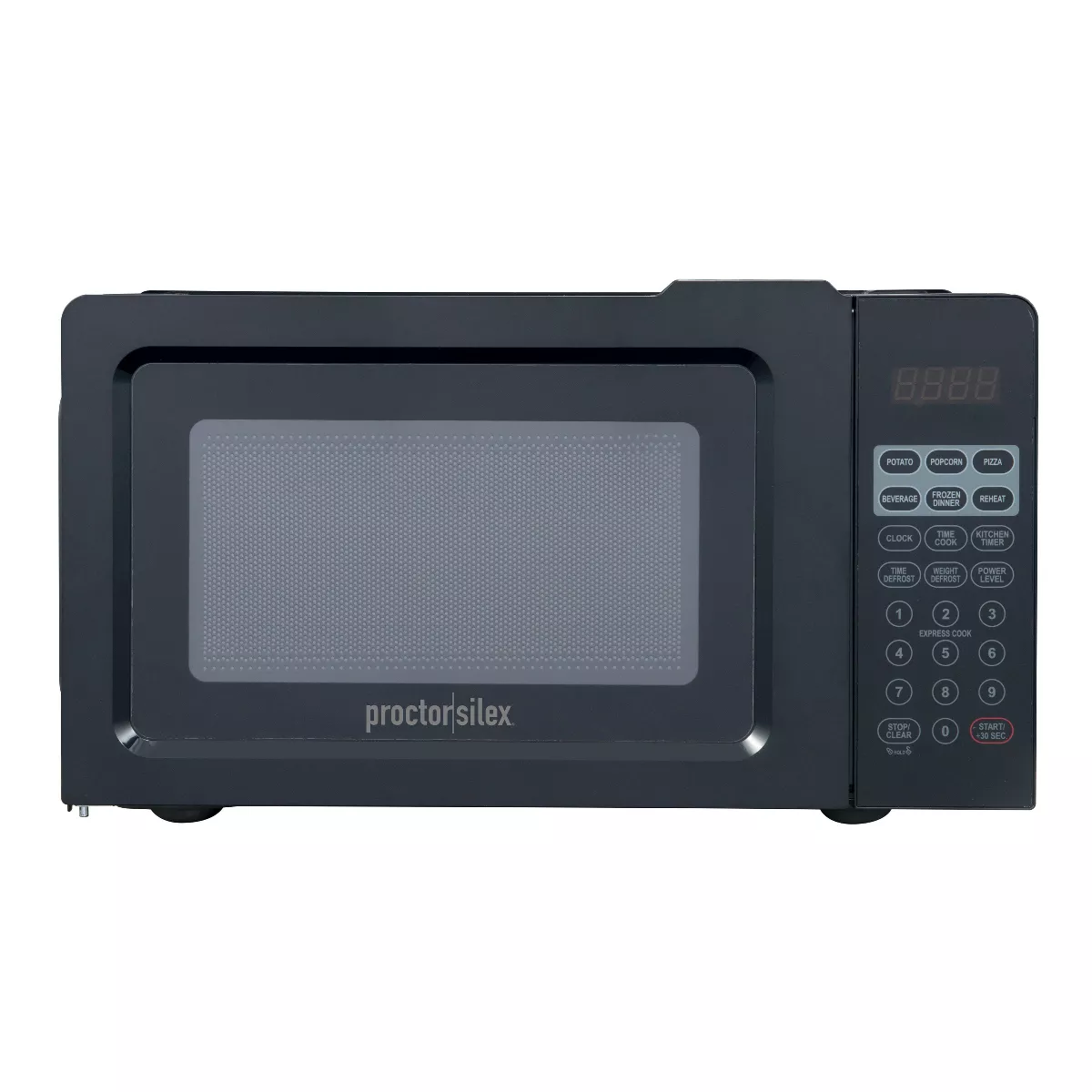 2026 Proctor Silex 700W Countertop Microwave, 0.6 Cu. Ft, Black, Green LED Display, 10 Power Levels
