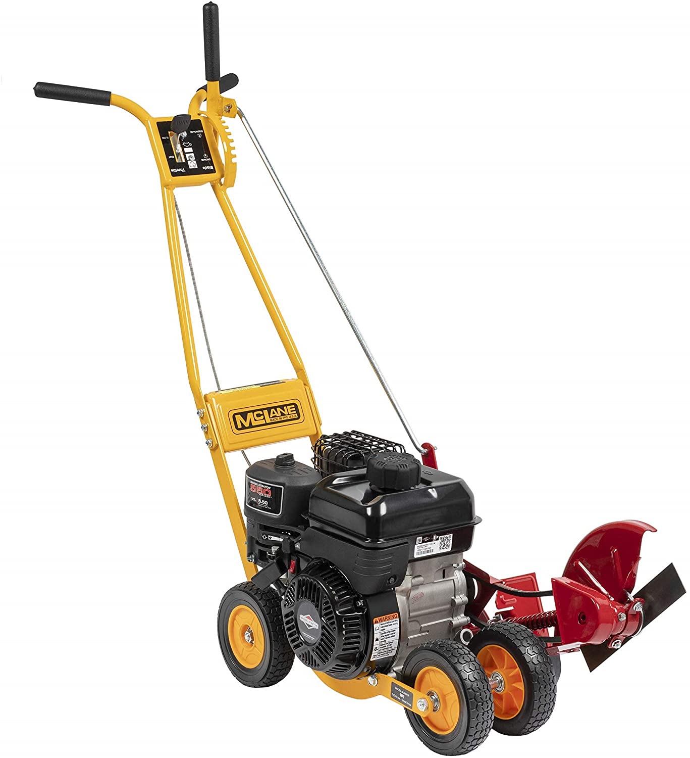 2026 101-5.5GT-7Gas Powered Lawn Edger, 5.50 Gross Torque/3.5 B&S Engine 7 Wheels
