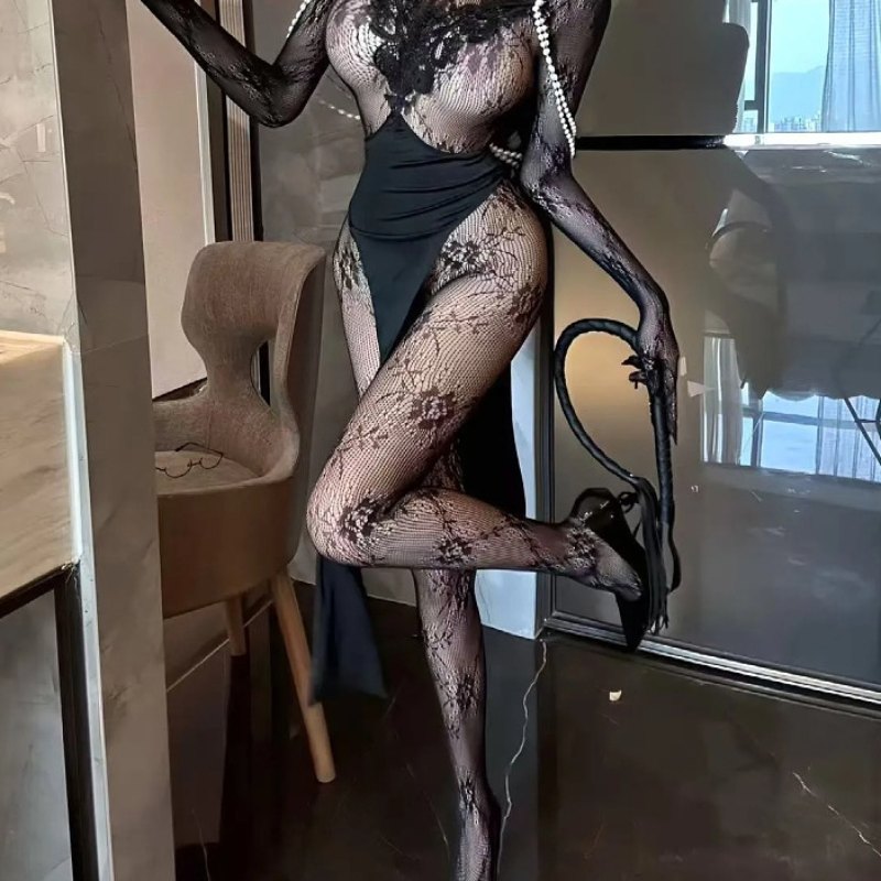 Lace Strapless Bow Set