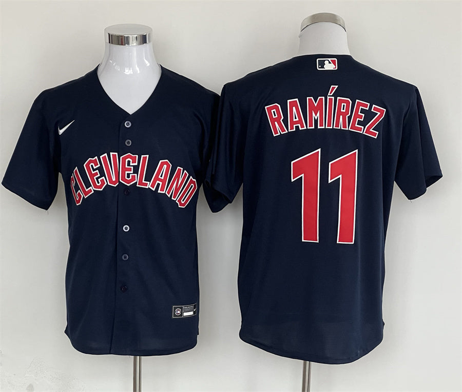 Men's Cleveland Guardians José Ramírez Nike Navy Replica Player Jersey