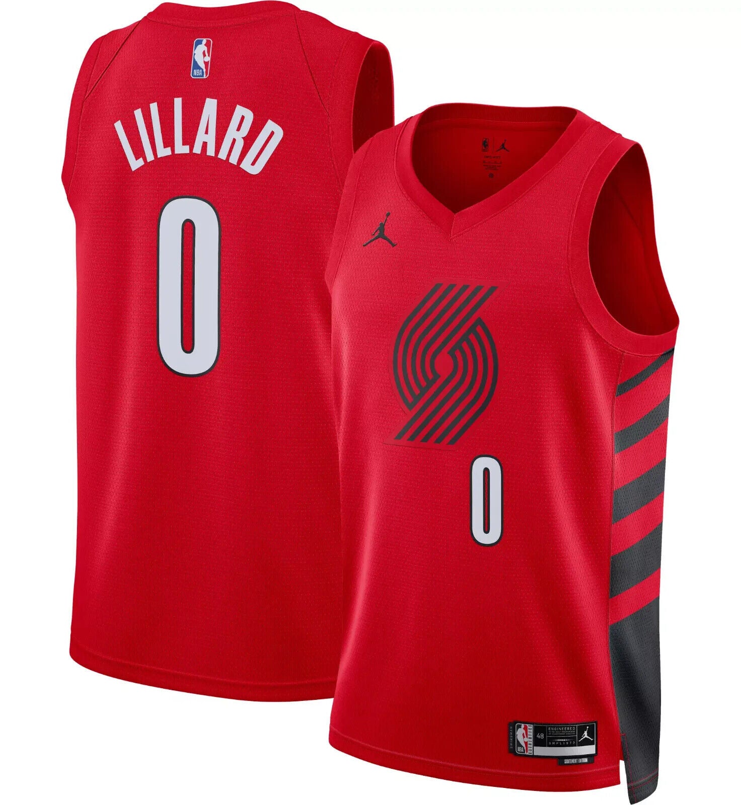 Men's Damian Lillard Portland Trailblazers Jordan Brand Statement Swingman Jersey
