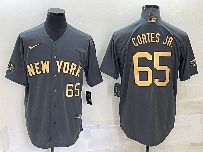 Men's New York Yankees Nestor Cortes Jr. #65 Gray Replica Player Jersey