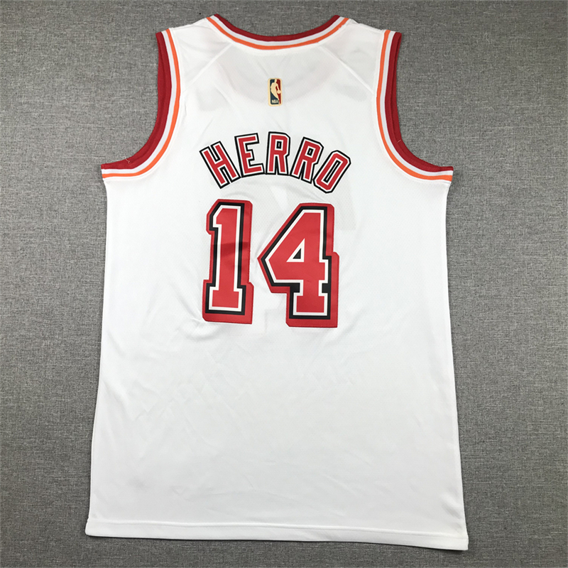 Men's Miami Heat Tyler Herro #14 White 2022/23 Swingman Jersey - Classic Edition