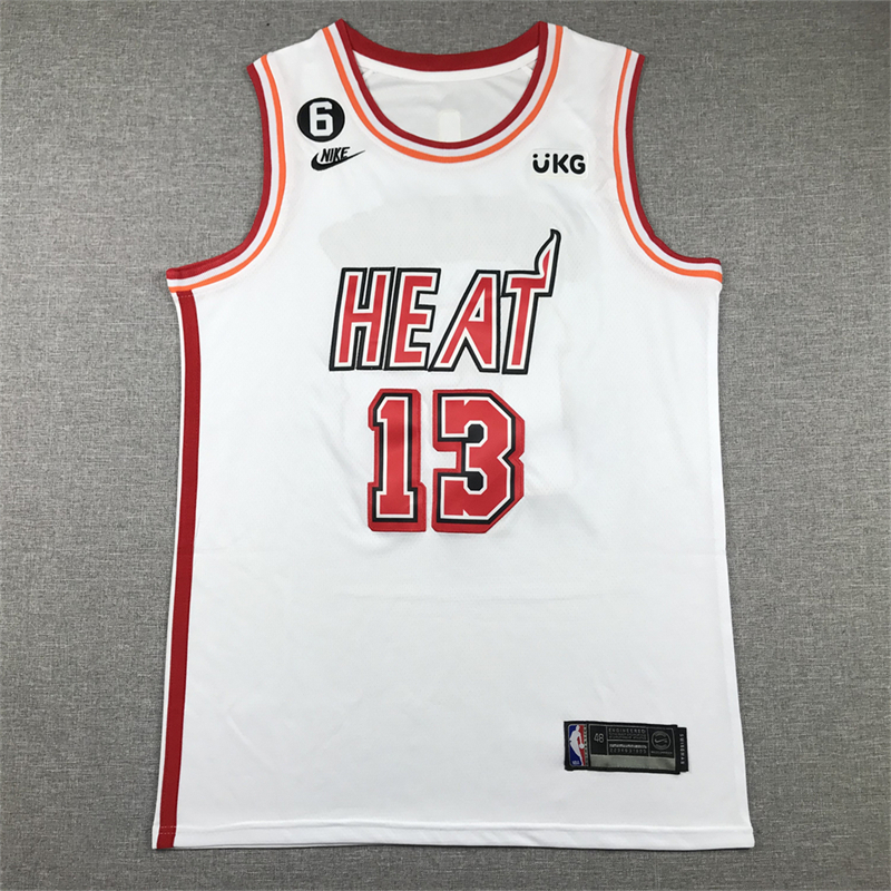 Men's Miami Heat Bam Adebayo #13 White 2022/23 Swingman Jersey - Classic Edition