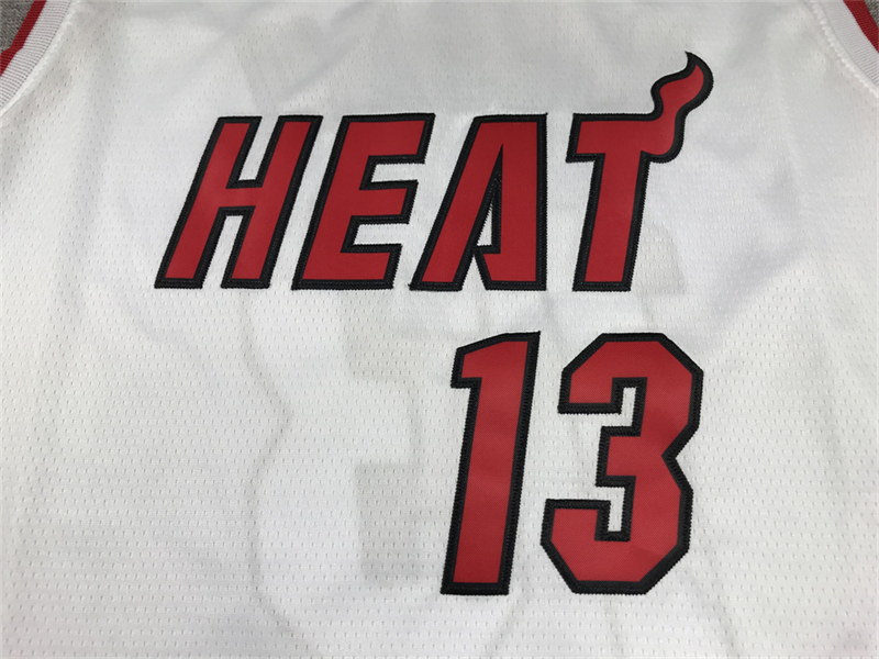 Men's Miami Heat Bam Adebayo #13 White 2022/23 Swingman Jersey - Association Edition