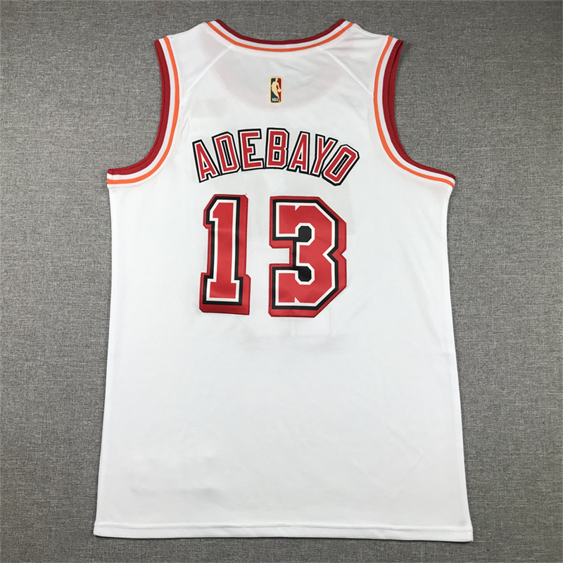 Men's Miami Heat Bam Adebayo #13 White 2022/23 Swingman Jersey - Classic Edition