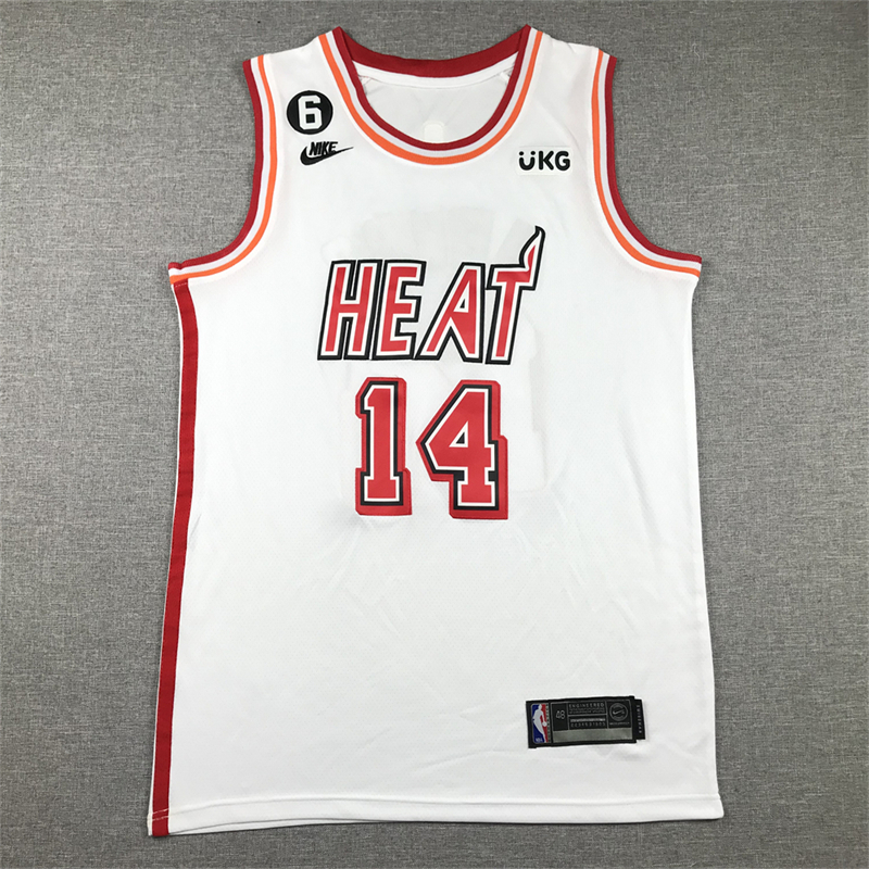 Men's Miami Heat Tyler Herro #14 White 2022/23 Swingman Jersey - Classic Edition